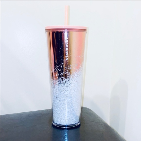 Starbucks Other - Starbucks 2019 Holiday Rose Gold & Glitter Tumbler